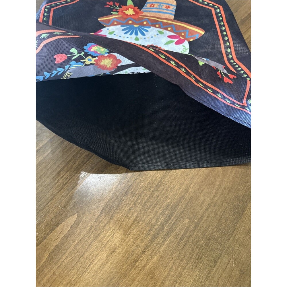 Sugar Skull Diade Muertos Slip Over Chair Back Covers Day Of The Dead Reusable - Picture 11 of 12